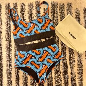 Burberry Vibrant Monogram TB Swim Suit Set